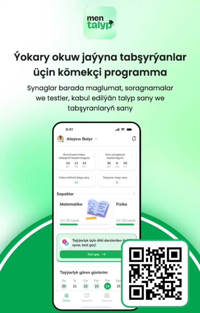 "Men Talyp" atly kömekçi programma üpjünçiligi surady